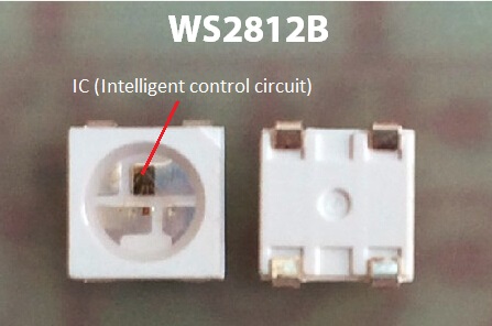 5VDC WS2812B Lampu Strip LED Digital Beralamat 30 piksel / M dan 30 LED / M 2