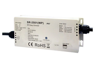 RGBW 4CH Waterproof RF LED Dimmer Untuk Lingkungan Luar Ruangan dengan Fungsi Beberapa Zona