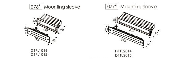 Tegangan rendah 24V atau 110~240VAC Linear Stair Outdoor Lighting White Print Glass Soft Beam 195mm 3