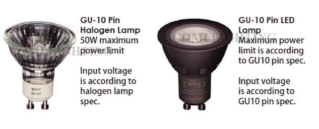 Lampu Spot Lansekap LED Lumen Tinggi GU10 Luminer Dengan Basis Bulat 110- 240VAC 1