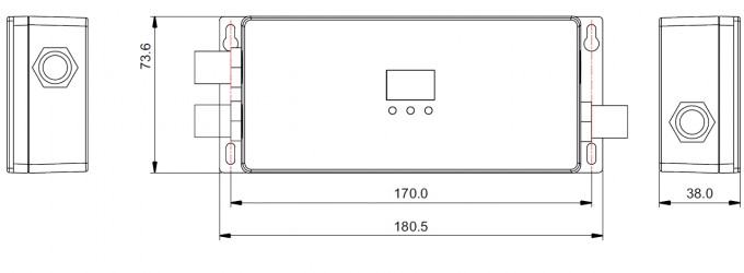 RGBW 4 Saluran Output Decoder DMX512 Peringkat Luar Ruangan IP67 Tahan Air Maks 720W 0