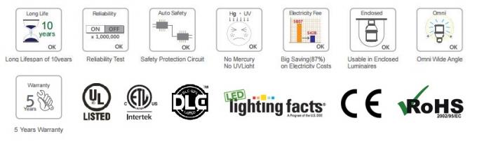 Lampu Jagung LED 110 - 277V 45W Profesional Untuk Lampu Teluk Tinggi / Rendah Hingga 125LM / W 1