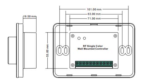 Mode 3V RF Rotary LED Dimmer dengan Sakelar dan Fungsi Peredupan Kecerahan Halus 9