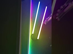 DMX512 alamat RGBW Recessed IP67 LED Lampu linier berwarna berubah warna