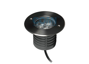3 * 2W Lampu Simetris Daya LED Lampu Inground 116mm Sampul Depan Terdaftar ETL
