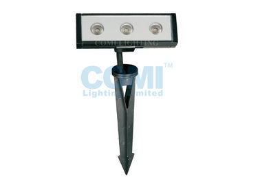 6W (3 * 2 W) Bentuk Pita Lampu Spot Lansekap LED Linear Pemasangan Pasak / Spike
