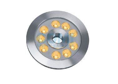 9-LED atau 12-LED Submersible Fountain Ring 24VDC 18W 27W kontrol pWM atau DMX512 warna RGB RGBW tunggal