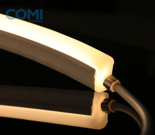 F15 F21 DMX Neon LED Strip Lights Dapat Disesuaikan Bentuk Datar / Kubah 9W / Meter CRI80 IP68 Tahan Air